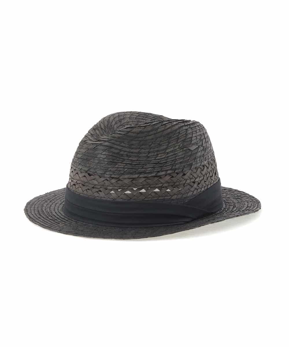 MS7GD01064 MK MICHEL KLEIN HOMME(MKミッシェルクランオム) ストロー中折れハット ブラック