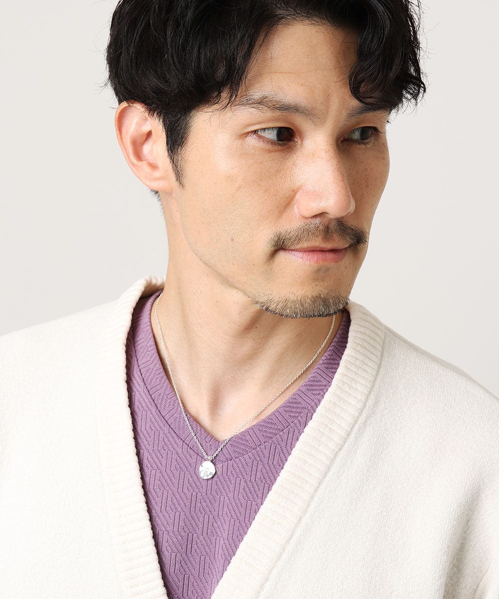 MSYGB09040 MK MICHEL KLEIN HOMME(MKミッシェルクランオム) デザインチャームネックレス シルバー