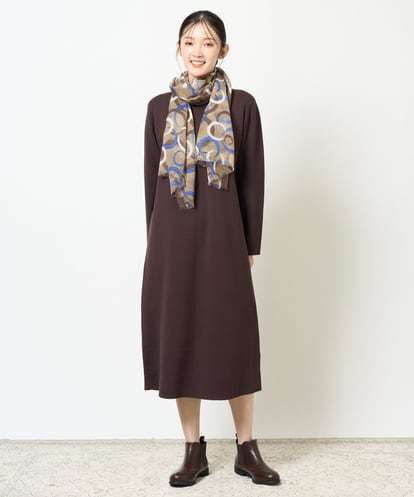 NGAJD11390 GIANNI LO GIUDICE ［洗える］ヴィスコースナイロンミラノワンピース