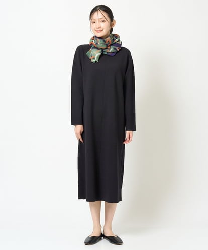 NGAJD11390 GIANNI LO GIUDICE ［洗える］ヴィスコースナイロンミラノワンピース