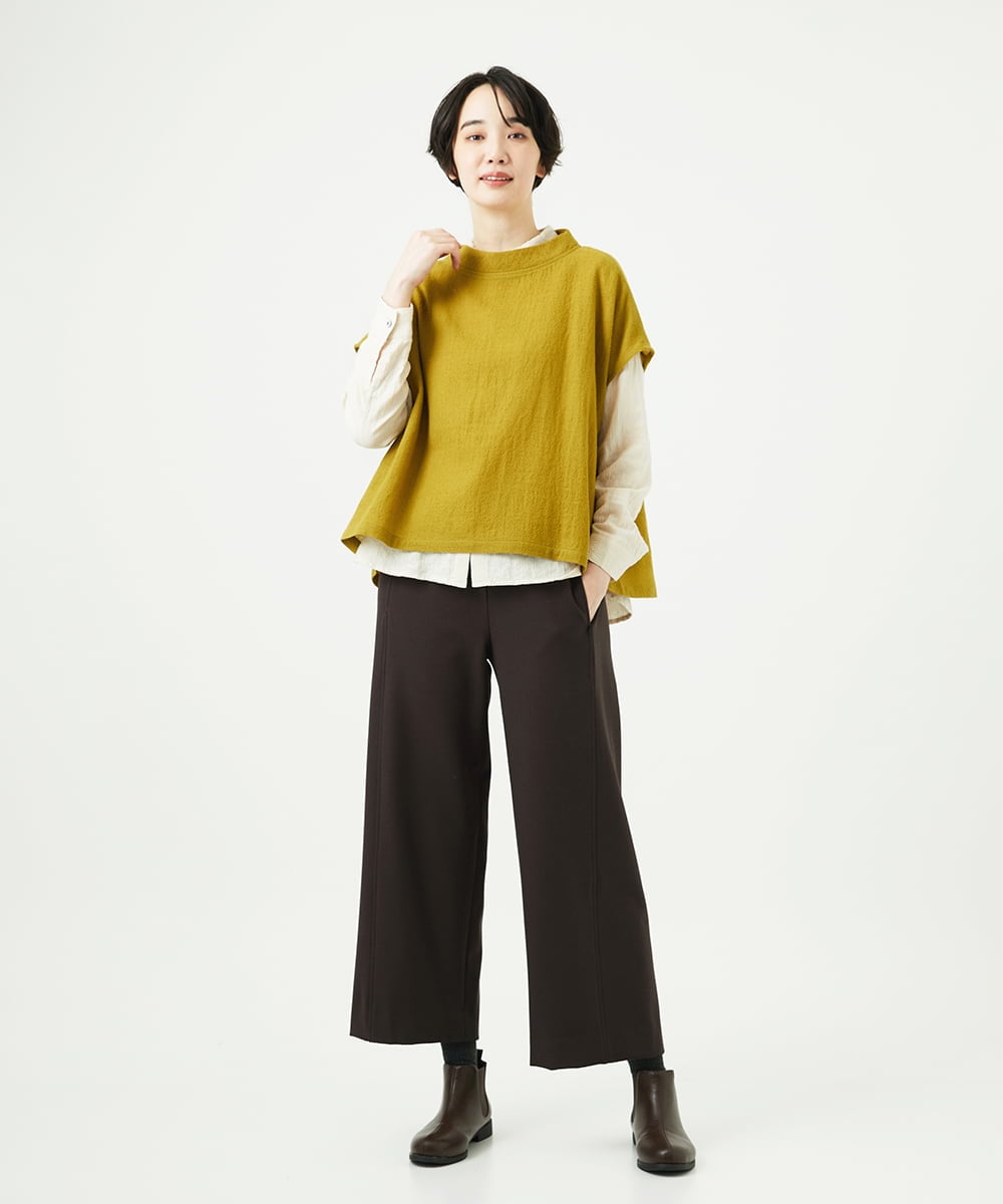 NGBAE36230 GIANNI LO GIUDICE(ジャンニ ロ ジュディチェ) リファインガーゼブラウス イエロー