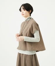 NGBAE36230 GIANNI LO GIUDICE(ジャンニ ロ ジュディチェ) リファインガーゼブラウス ベージュ