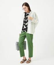 NGBGA23330 GIANNI LO GIUDICE(ジャンニ ロ ジュディチェ) [洗える]コットン楊柳ラグランスリーブフーディー アイボリー