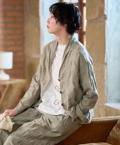 NGBGE53360 GIANNI LO GIUDICE [洗える]シャドーチェックブラウス