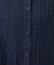 NGBJB10330 GIANNI LO GIUDICE(ジャンニ ロ ジュディチェ) [洗える]コットンローンピンタックブラウス ネイビー