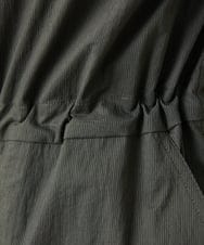 NGDAF01360 GIANNI LO GIUDICE(ジャンニ ロ ジュディチェ) [洗える]マイクロストライプストレッチロングベスト カーキ