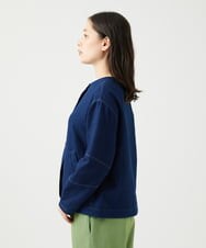 NGDED10330 GIANNI LO GIUDICE(ジャンニ ロ ジュディチェ) [洗える]二重織ガーゼデニム製品染めブルゾン ネイビー