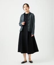 NGDEF17430 GIANNI LO GIUDICE(ジャンニ ロ ジュディチェ) 綿麻ヘリンボーンジャケット ブラック