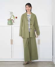 NGDGF26360 GIANNI LO GIUDICE(ジャンニ ロ ジュディチェ) [洗える]コットンナチュラルワッシャージャケット イエロー