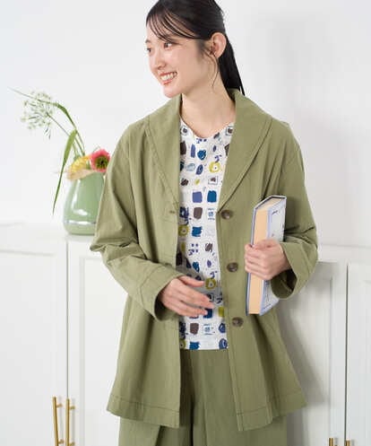 NGDGF26360 GIANNI LO GIUDICE [洗える]コットンナチュラルワッシャージャケット