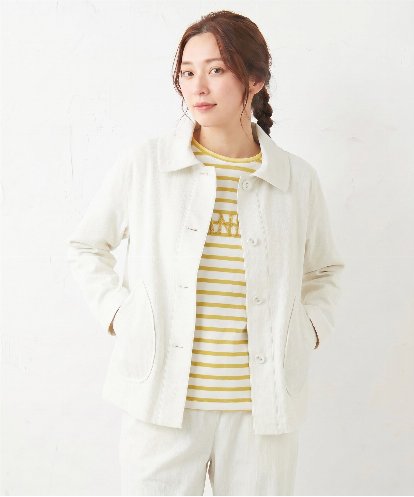 NGDGW30390 GIANNI LO GIUDICE [洗える]コットンナイロンハードピケジャケット