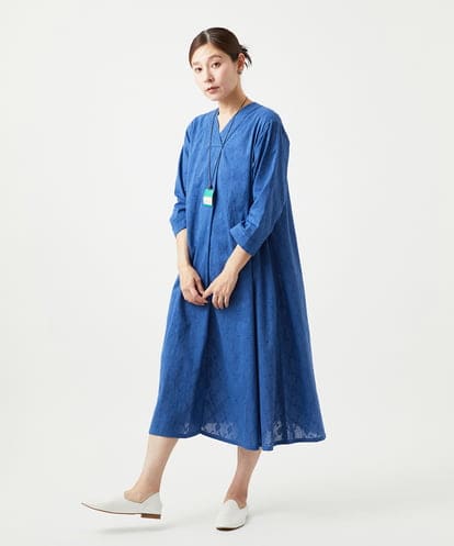 NGEGA41390 GIANNI LO GIUDICE [洗える]ダイヤカットジャガードワンピース