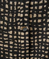 NGEJB11390 GIANNI LO GIUDICE(ジャンニ ロ ジュディチェ) [洗える・日本製]ミラクルウェーブブロックプリントワンピース ブラック