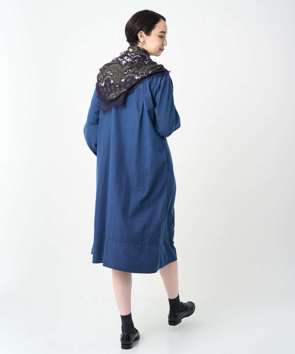 NGEJC21360 GIANNI LO GIUDICE(ジャンニ ロ ジュディチェ) [洗える]ビヨンドデニムワンピース ネイビー