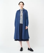 NGEJC21360 GIANNI LO GIUDICE(ジャンニ ロ ジュディチェ) [洗える]ビヨンドデニムワンピース ネイビー