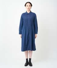 NGEJC21360 GIANNI LO GIUDICE(ジャンニ ロ ジュディチェ) [洗える]ビヨンドデニムワンピース ネイビー