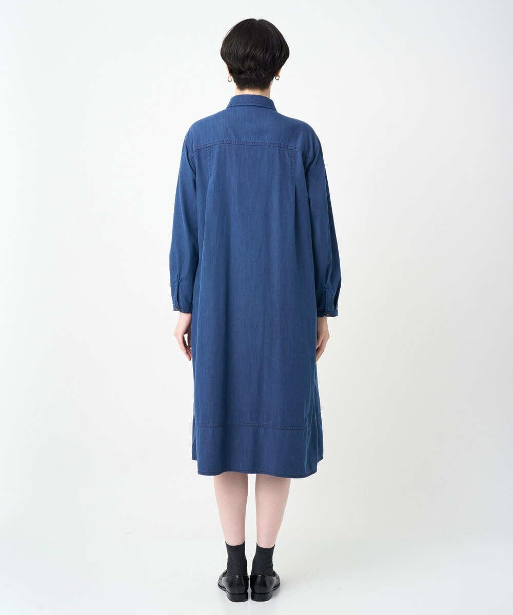 NGEJC21360 GIANNI LO GIUDICE(ジャンニ ロ ジュディチェ) [洗える]ビヨンドデニムワンピース ネイビー