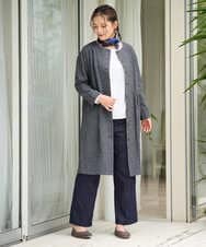 NGEJD19390 GIANNI LO GIUDICE(ジャンニ ロ ジュディチェ) [洗える・日本製]コットンウールギンガムチェックシャツワンピース ブラック