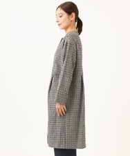 NGEJD19390 GIANNI LO GIUDICE(ジャンニ ロ ジュディチェ) [洗える・日本製]コットンウールギンガムチェックシャツワンピース ブラック