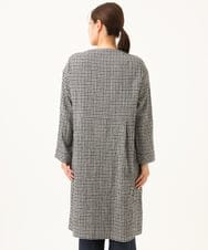NGEJD19390 GIANNI LO GIUDICE(ジャンニ ロ ジュディチェ) [洗える・日本製]コットンウールギンガムチェックシャツワンピース ブラック