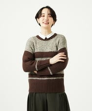 NGFAD01360 GIANNI LO GIUDICE(ジャンニ ロ ジュディチェ) [洗える]IMPラメファーニット ベージュ