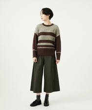 NGFAD01360 GIANNI LO GIUDICE(ジャンニ ロ ジュディチェ) [洗える]IMPラメファーニット ベージュ