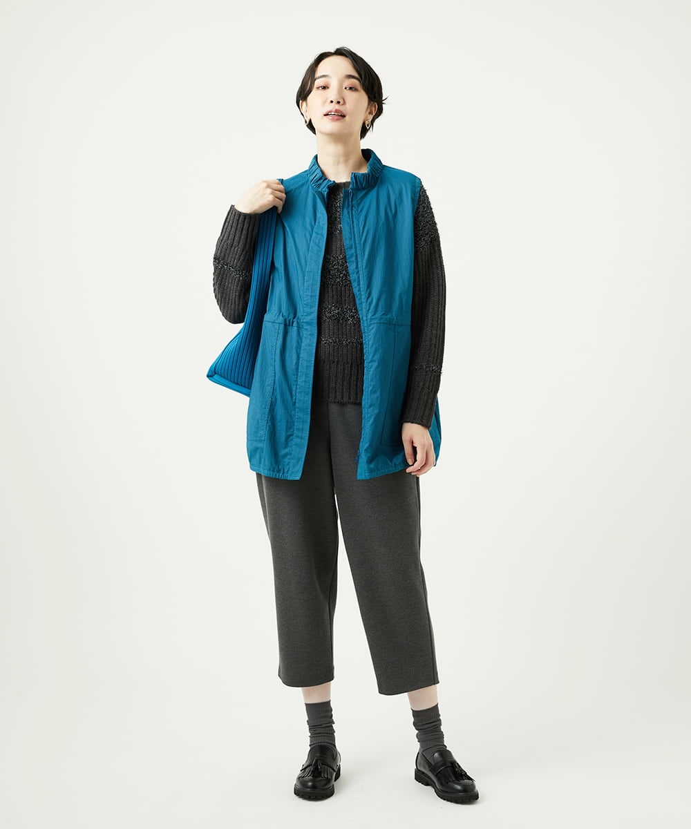NGFAD01360 GIANNI LO GIUDICE(ジャンニ ロ ジュディチェ) [洗える]IMPラメファーニット ブラック