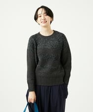 NGFAD01360 GIANNI LO GIUDICE(ジャンニ ロ ジュディチェ) [洗える]IMPラメファーニット ブラック