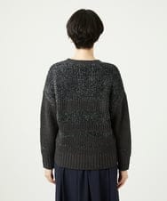 NGFAD01360 GIANNI LO GIUDICE(ジャンニ ロ ジュディチェ) [洗える]IMPラメファーニット ブラック