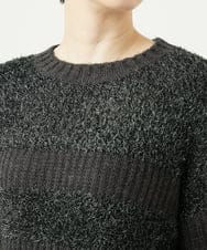 NGFAD01360 GIANNI LO GIUDICE(ジャンニ ロ ジュディチェ) [洗える]IMPラメファーニット ブラック