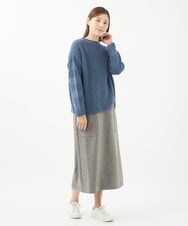 NGFEA20190 GIANNI LO GIUDICE(ジャンニ ロ ジュディチェ) [洗える]ファンシーカラーニット ネイビー