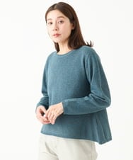 NGFEB51260 GIANNI LO GIUDICE(ジャンニ ロ ジュディチェ) [洗える]ラグランジェニットプルオーバー ブルー
