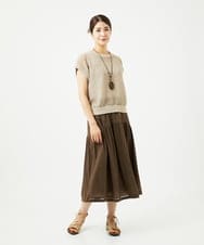 NGFJB01180 GIANNI LO GIUDICE(ジャンニ ロ ジュディチェ) [洗える]Peメッシュニット ベージュ
