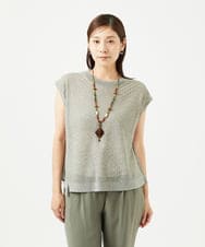 NGFJB10230 GIANNI LO GIUDICE(ジャンニ ロ ジュディチェ) [洗える]Levitaニットベスト グレー