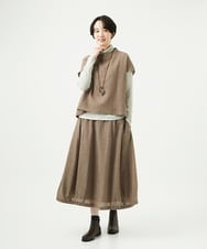 NGHAE36330 GIANNI LO GIUDICE(ジャンニ ロ ジュディチェ) リファインガーゼスカート ベージュ