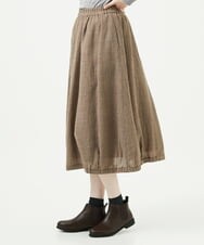 NGHAE36330 GIANNI LO GIUDICE(ジャンニ ロ ジュディチェ) リファインガーゼスカート ベージュ