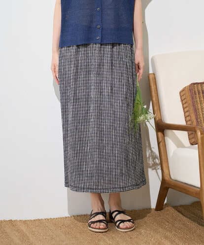 NGHGD30230 GIANNI LO GIUDICE [洗える・日本製]カールマイヤーチェックスカート