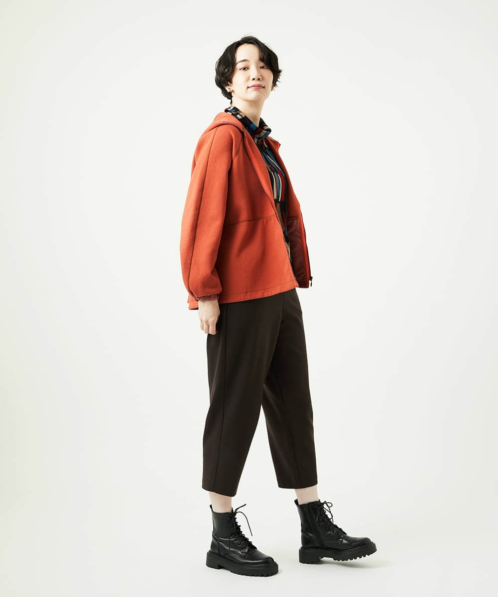 NGKAD02230 GIANNI LO GIUDICE(ジャンニ ロ ジュディチェ) [洗える・日本製]Tenリバースティックプリントカットソー レッド