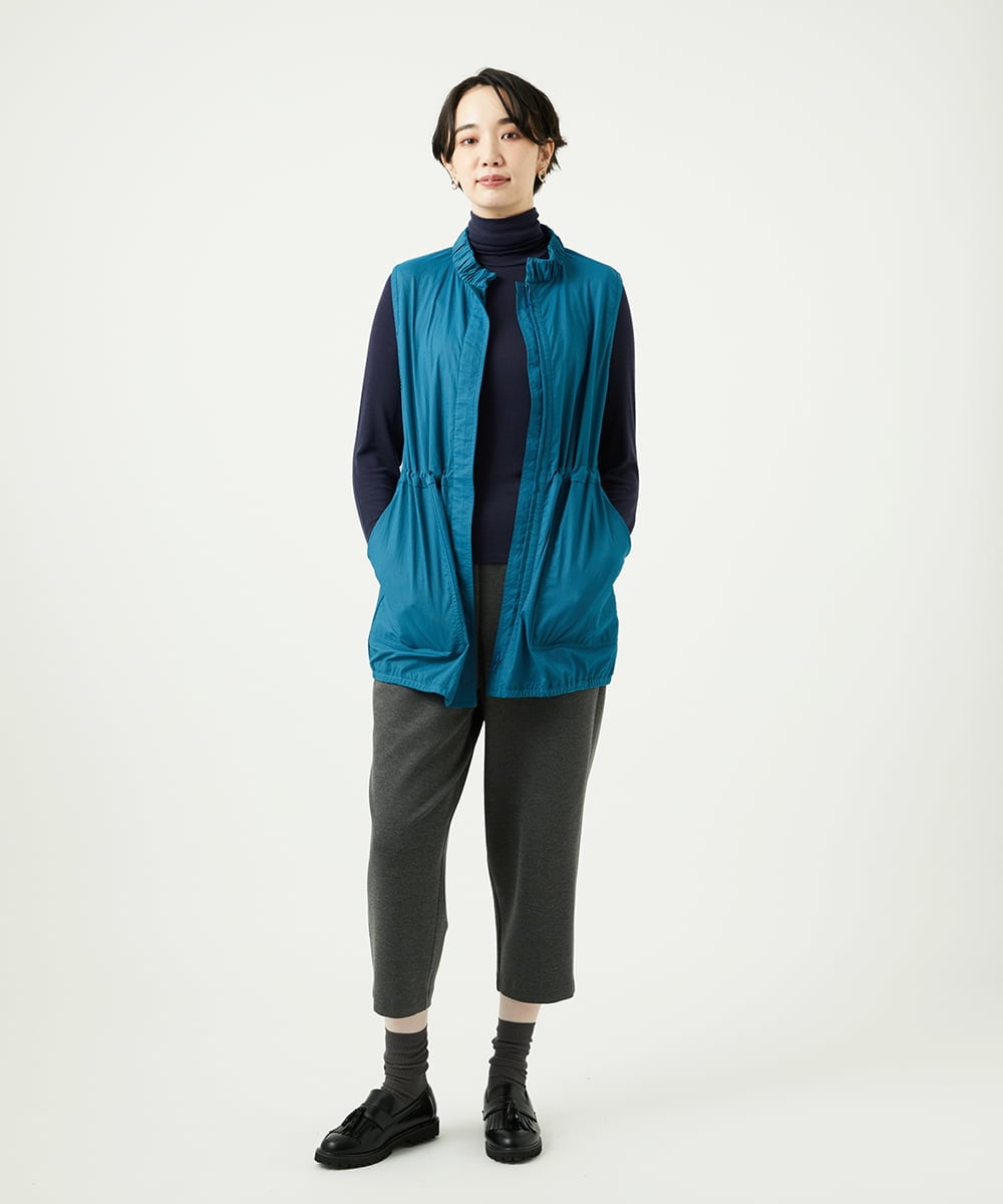 NGKAF10110 GIANNI LO GIUDICE(ジャンニ ロ ジュディチェ) [洗える]テンセルウールガーゼフライスカットソー ネイビー