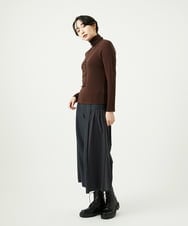 NGKAF10110 GIANNI LO GIUDICE(ジャンニ ロ ジュディチェ) [洗える]テンセルウールガーゼフライスカットソー ブラウン