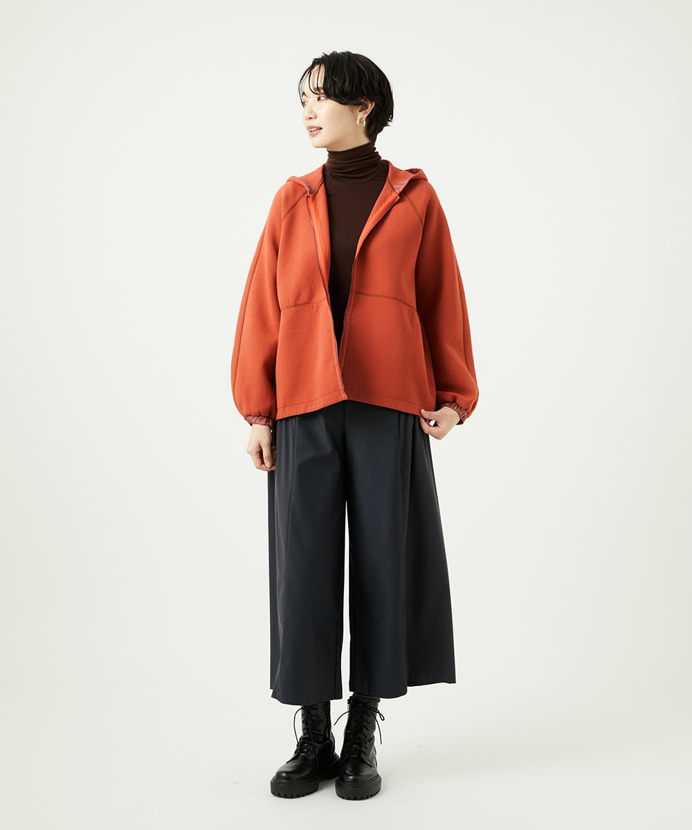 NGKAF10110 GIANNI LO GIUDICE(ジャンニ ロ ジュディチェ) [洗える]テンセルウールガーゼフライスカットソー ブラウン