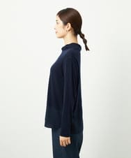 NGKAF11130 GIANNI LO GIUDICE(ジャンニ ロ ジュディチェ) [洗える・日本製]リヨセルウールガーゼフライスカットソー ネイビー