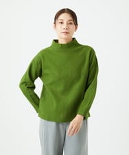 NGKAF18250 GIANNI LO GIUDICE(ジャンニ ロ ジュディチェ) [日本製]ウールマイクロループカットソー グリーン