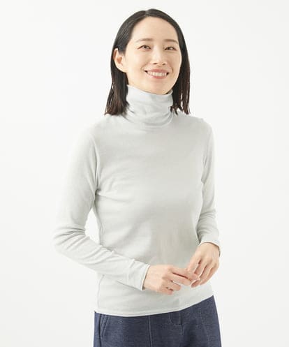 NGKCA03100  [洗える・日本製]リヨセルコットンガーゼフライスカットソー