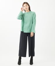 NGKEA20150 GIANNI LO GIUDICE(ジャンニ ロ ジュディチェ) [洗える・日本製]リンクスドットジャガードカットソー グリーン