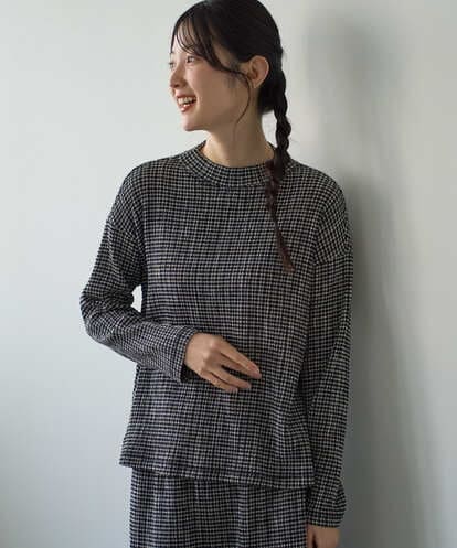 NGKGD30190 GIANNI LO GIUDICE [洗える・日本製]カールマイヤーチェックカットソー