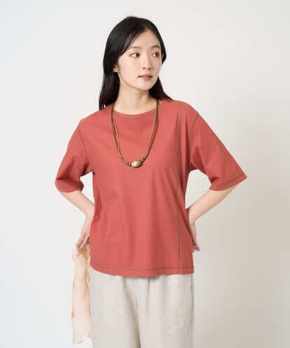 NGKGE40210 GIANNI LO GIUDICE [洗える]クールローレルスカイコットTシャツ