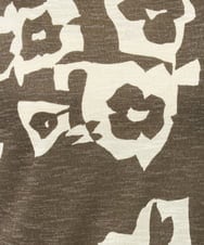 NGKGE51230 GIANNI LO GIUDICE(ジャンニ ロ ジュディチェ) [洗える・日本製]アイアスポップフラワープリントカットソー カーキ