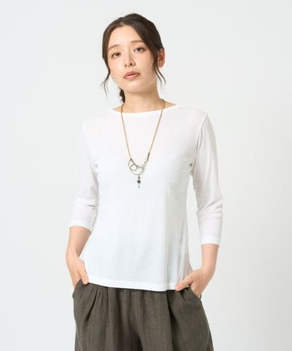 NGKGF56090 GIANNI LO GIUDICE [洗える・日本製]強撚フライスカットソー