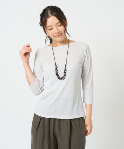 NGKGF56090 GIANNI LO GIUDICE [洗える・日本製]強撚フライスカットソー